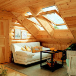 El diseño interior de la casa de madera