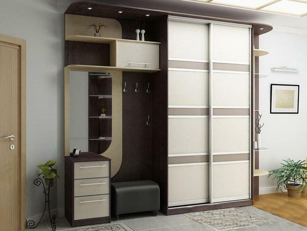 For a large hallway you can pick up a beautiful wardrobe with hangers