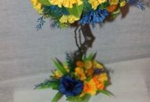 90ch901ftsa5711svee3637a09e0ov - bloemen, bloemisterij bright-Topiary-korenbloem-out