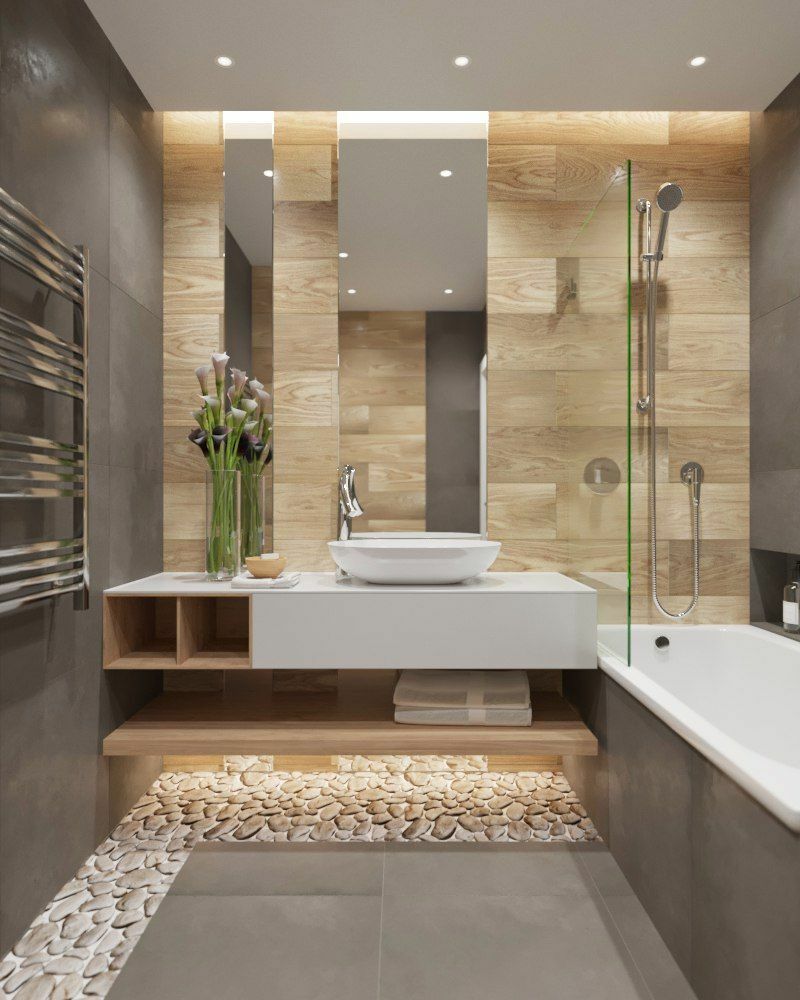 Fashionable bathroom interior in 2020