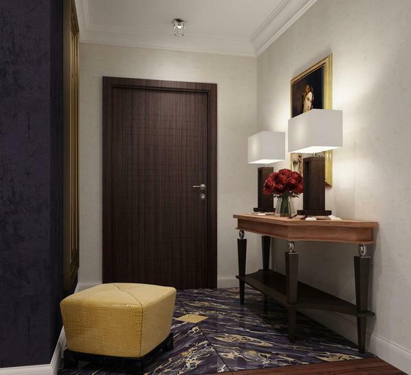 Corridor shape: hinged hallway, photo of the vestibule, open variants, apartment design, glazed design, models
