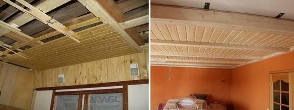 Rack drevené stropy otvorený alebo uzavretý sú ideálne pre domáce alebo bytu