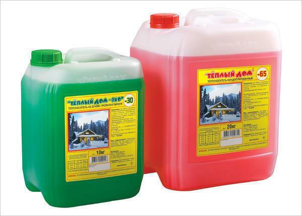 A popular and popular coolant is a special liquid for heating