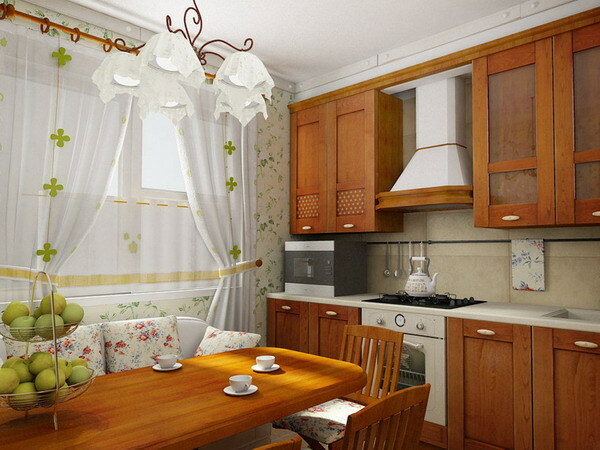interiéru rustikální kuchyně