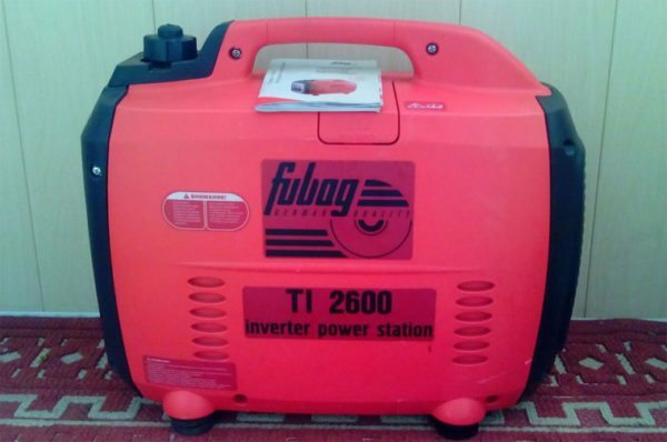 Fubag TI 2600 največja moč in druge značilnosti bencinski generator, video in fotografije