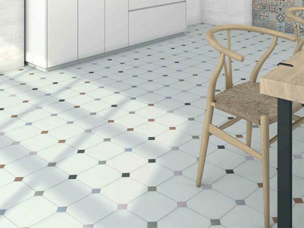Tile patchwork: in style, floor and ceramic, Russian porcelain, photo