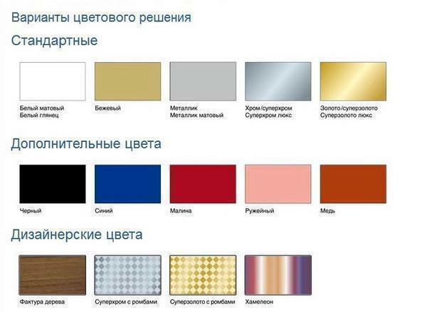 Rôzne farby - dôležitá výhoda stropných podhľadov Albest