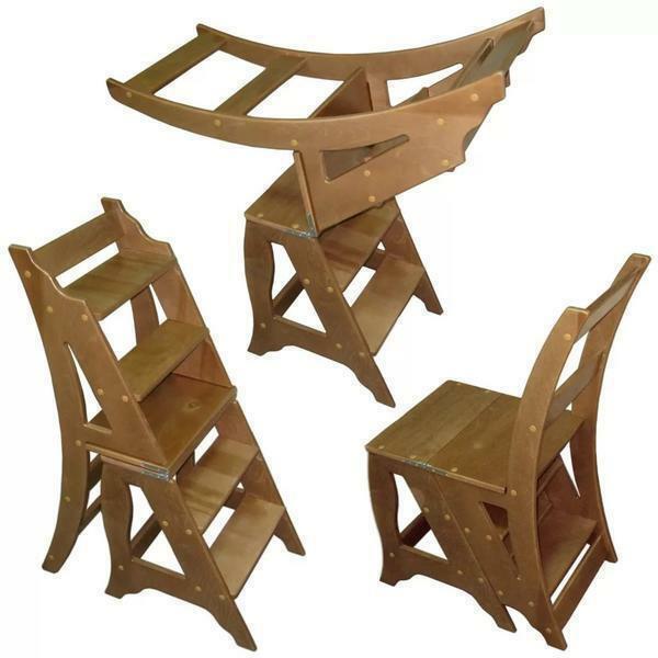 Warianty krzesło drabiny można ustawić Główną różnicą pomiędzy nimi jest struktura