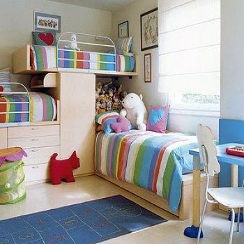 Interjero dizainas vaikų kambarys merginoms