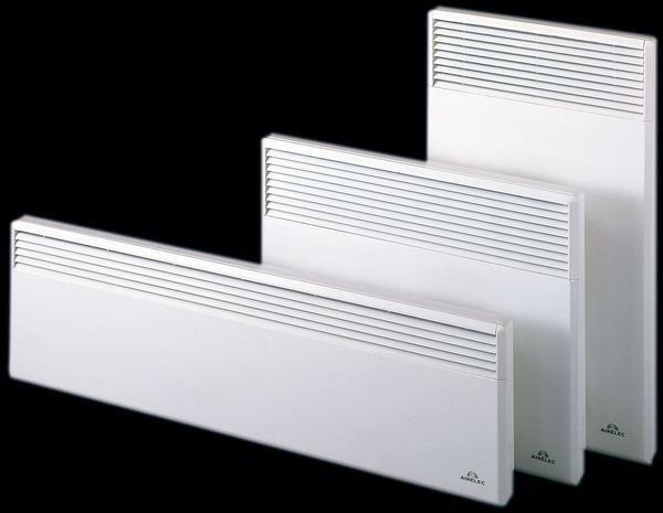 Vattenuppvärmning konvektorer: väggmonterad radiator med en fläkt, stilar och storlekar, utomhus stål radiator