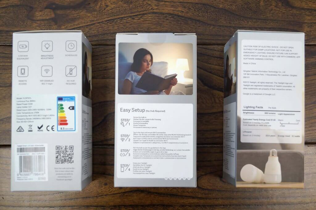 Xiaomi Yeelight Smart Led Bulb 1S (hvit): anmeldelse og personlig mening
