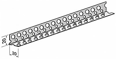 Perforated angle plate