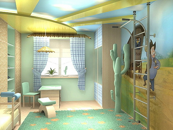 Design a child's room for a boy student