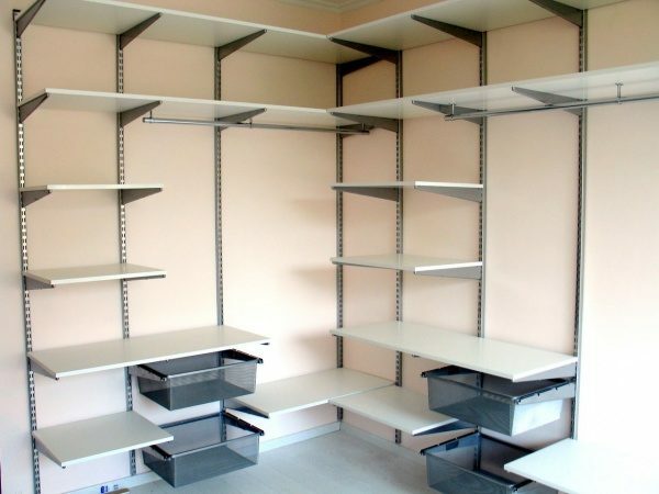 In a small housing optimal racking storage scheme.
