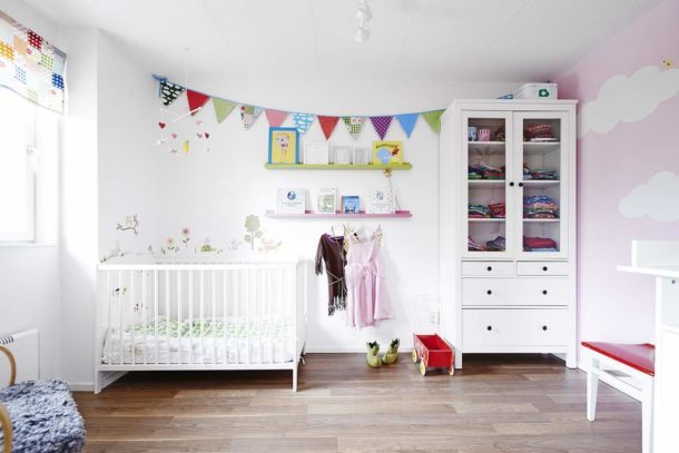 The room for the child should be the brightest, not only for the sake of compliance with the style direction