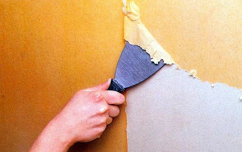 Membersihkan dinding wallpaper lama