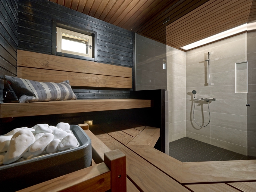 Um eine Sauna in einer Wohnung auszustatten, müssen Sie das Badezimmer sanieren