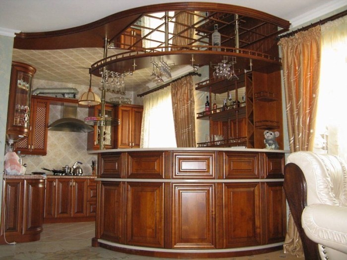 Bar v interiéri kuchyne