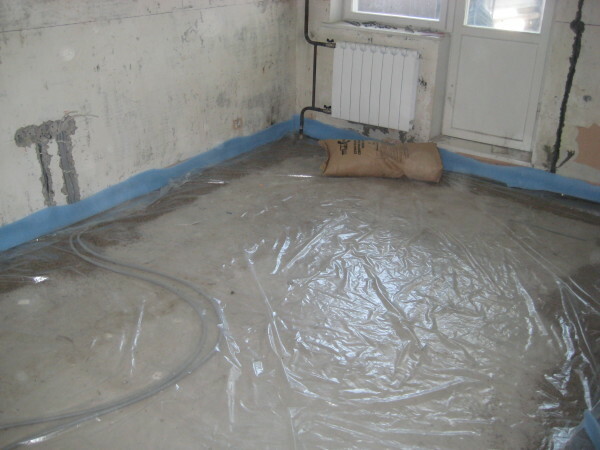 Concrete floor screed: thickness, how-to instructions and fill in your own hands, videos and photos