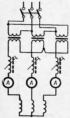 Connection diagram for welding machines