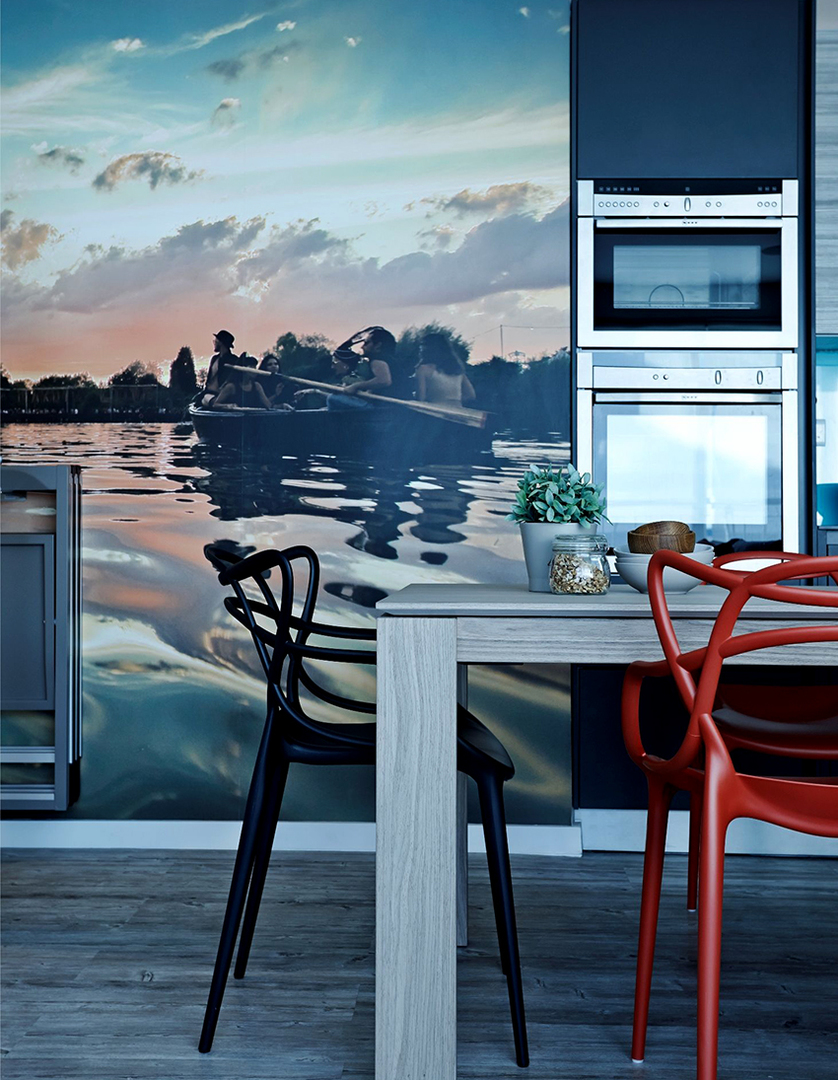 Wallpaper untuk dapur: bagaimana untuk mengalahkan ruang interior menguntungkan