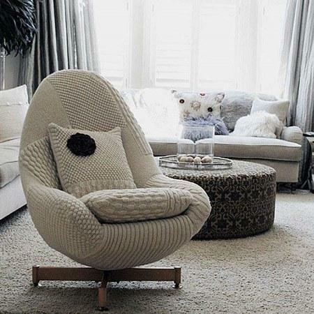 An original and comfortable chair can easily decorate the living room and make it comfortable