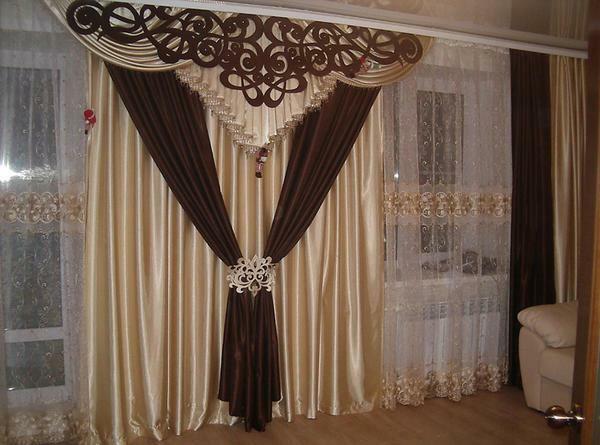 Las cortinas pueden ser decorados de diversas maneras