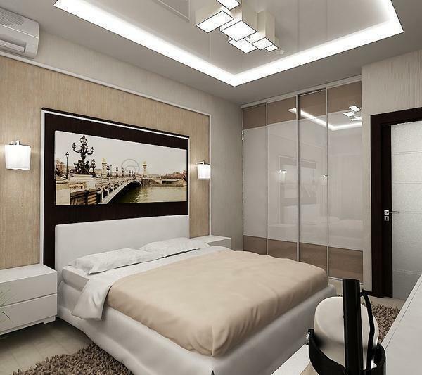To make the room visually lighter and lighter, do not make the bedroom unnecessary interior items
