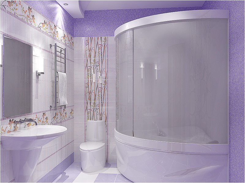 Il semplice design del bagno in una casa di legno con le proprie mani nello stile dei classici