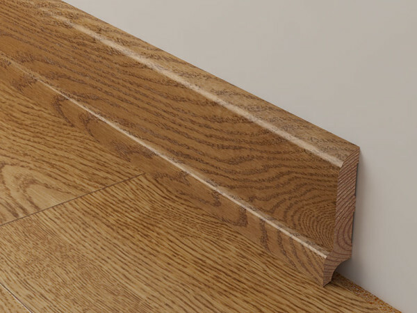 Puidust põrandaliistude on ideaalis koos koorega valmistatud naturaalsest puidust
