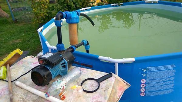 Sand filter for the pool: sandy, own hands, filtration system, self-made filler, water scheme