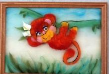436072e36d55k60eafkch89229echb - malarstwo, mural malowanie-wełna-monkey