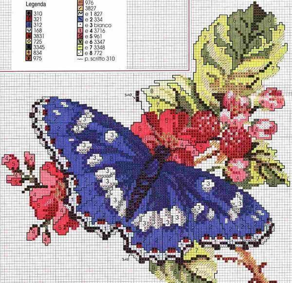 Regelingen borduren met vlinders heel veel en vind ze niet makkelijk zijn