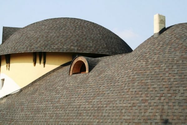 Elastyczna dachówka mogą być pokryte złożony kształt