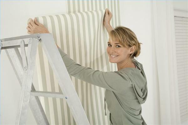 Walls covered with water-based paint can be pasted with wallpaper, after cleaning the surface