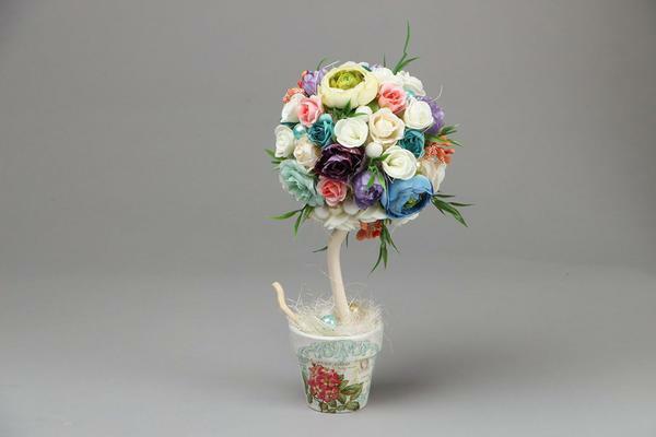 In een pot, niet alleen kan dienen als basis voor topiary, maar een andere hoedanigheid: een kop, een glas of een kleine vedertse