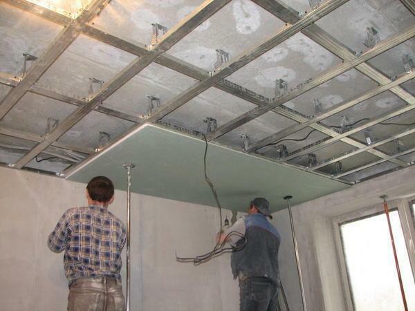 Finishing the ceiling with plasterboard: with your own hands, video and photos, than to finish, options