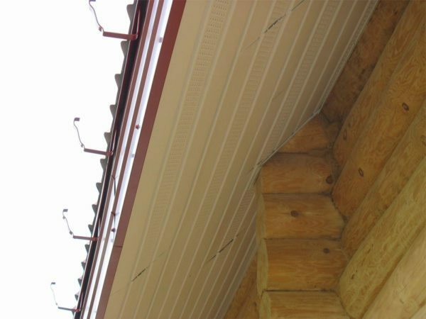 Parece que a apresentação de soffit na encosta das estruturas de telhado sem moldura