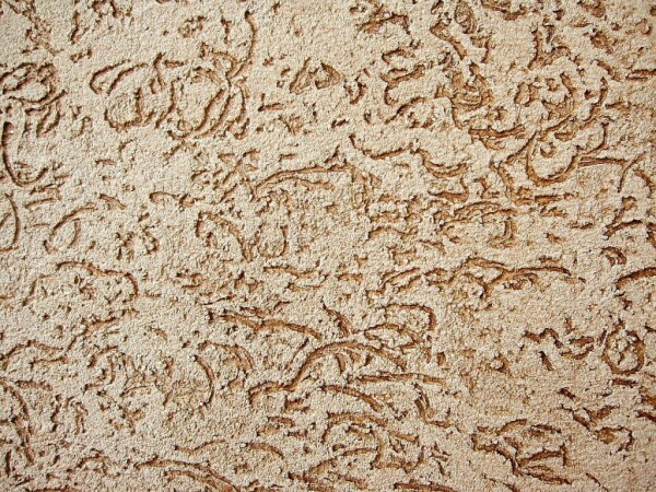 "Bark" - den mest almindelige tekstur med mineralske granulat