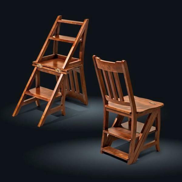 Pietiekami populārs ir nolokāmi krēsli, kāpnes, jo tie ir ērti, praktiski un kompakts