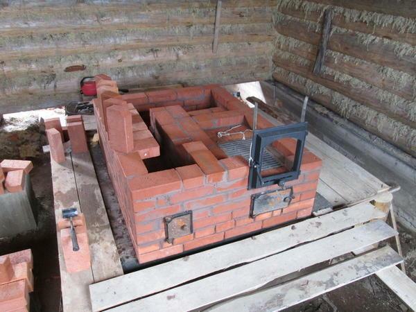 No arranjo dos tijolos forno em solução é necessária para adicionar chamote pó