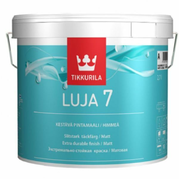 Plasterboard Tikkurila Luja is specifically designed for extreme conditions