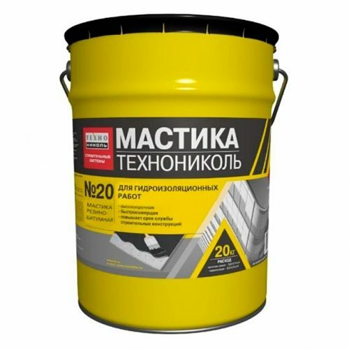 Bitumen mastic Technonikol - kvalitet vanntett belegg fra innenlandske produsenter