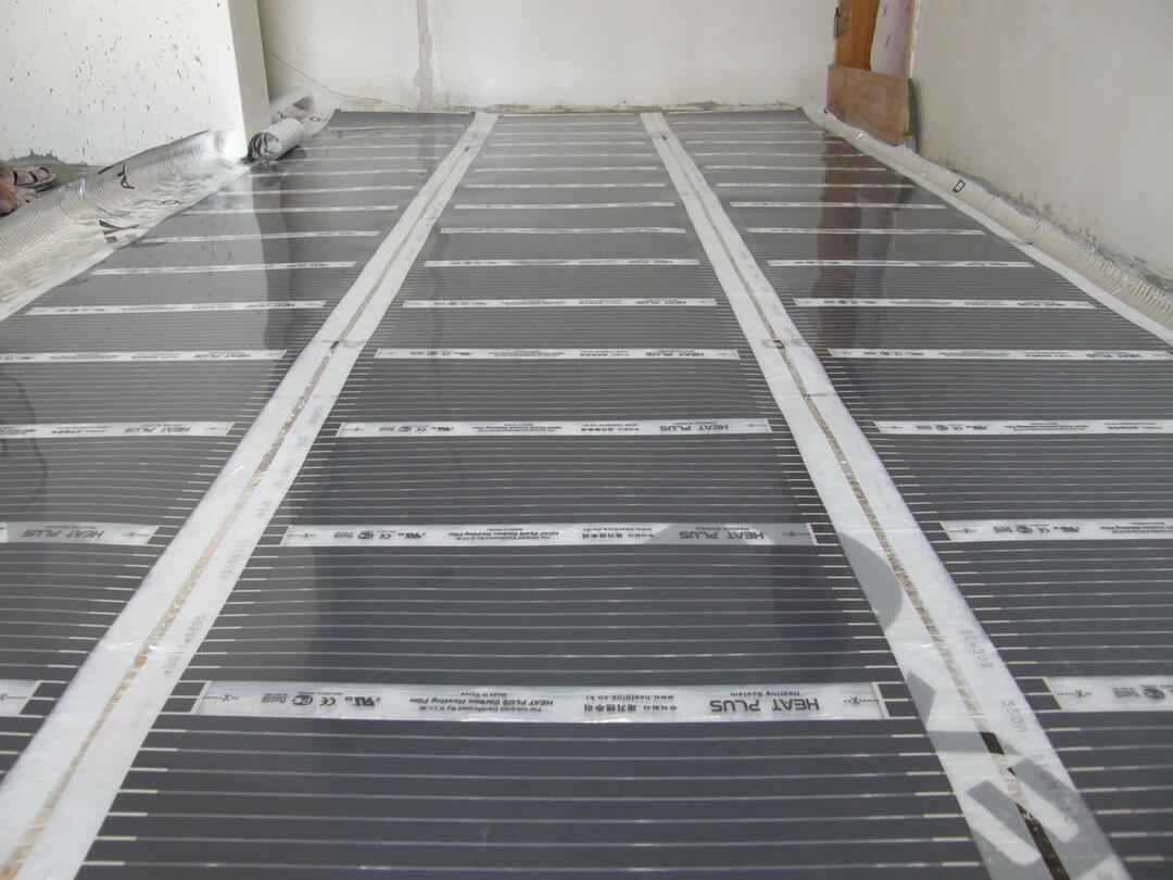 Infrared floor: warm film floor, heating film, installation by yourself, wiring diagram without mounting