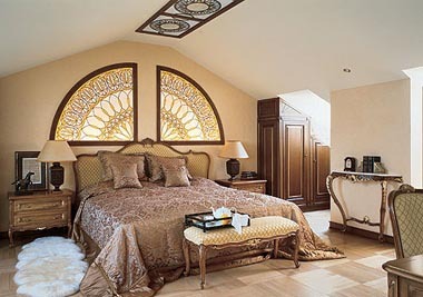 kambario dizainas Art Nouveau stiliaus
