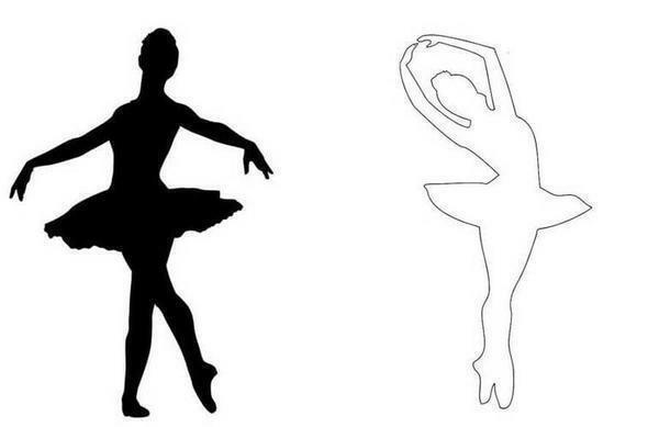 Før du begynder at oprette et panel ballerina, skal du vælge en skabelon af en ballerina