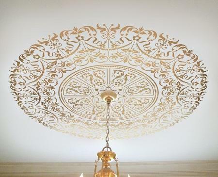 Používať vzory možno výrazne zlepšiť estetické vlastnosti stropu