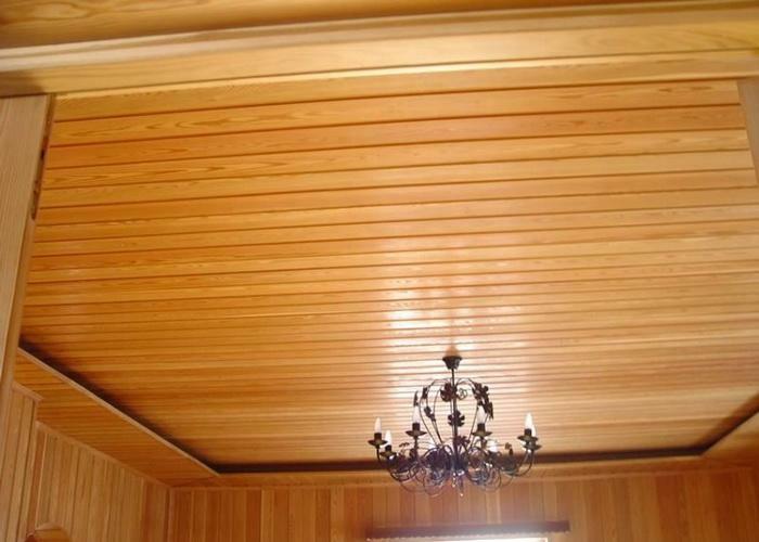 The ceiling on the cottage is fast: ideas how to decorate and photo, how to make decoration in the cottage, sew the material lining