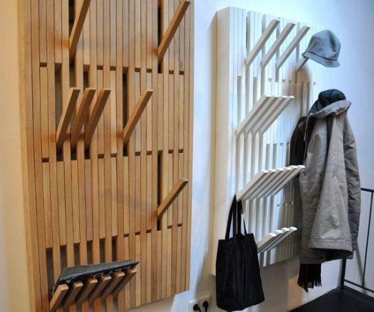 A stylish wall hanger is a fairly functional and practical item of a furniture set