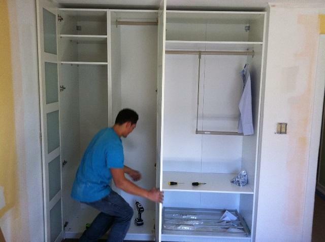 Trockenbau Schrank: seine Hände Raum im Flur Foto, wie mit Türen, Bad und WC zu tun, Ecke